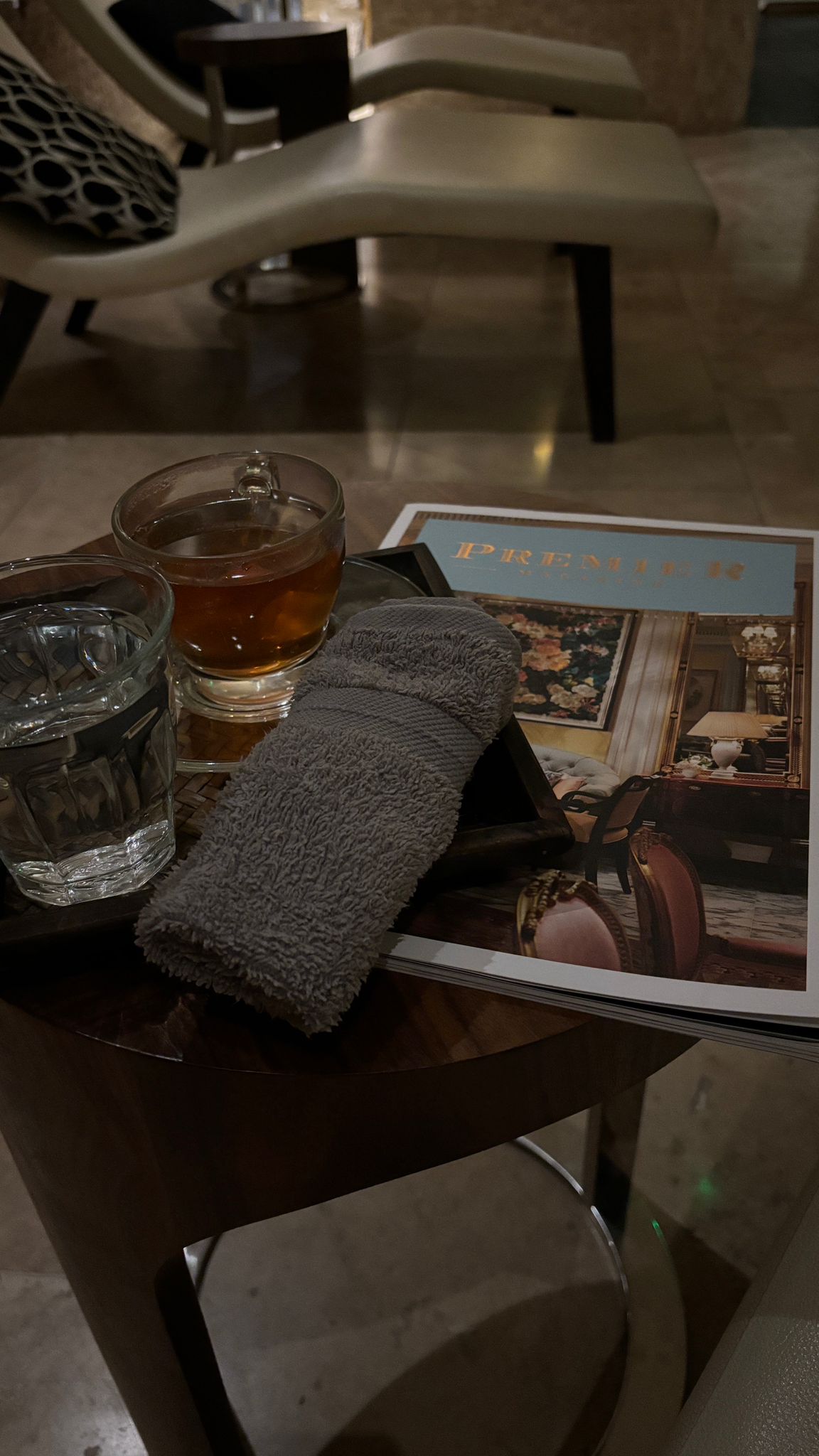 after an hour and another cup of tea in the beautiful, tranquil relaxation area, I was ready to carry on with my day