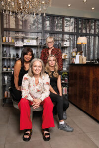 Julia Lampard with some of her team