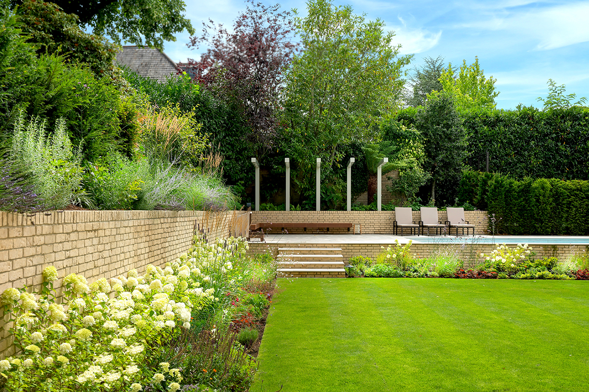 beautifully landscaped