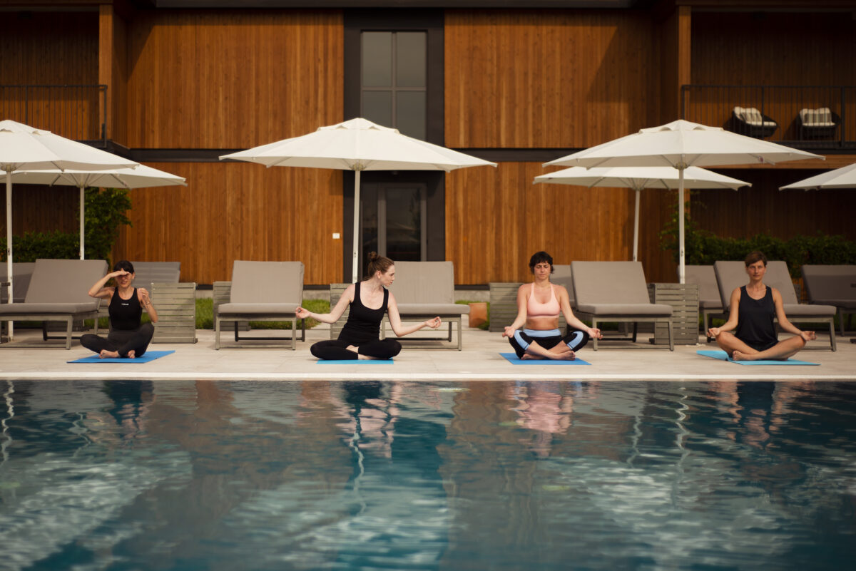 Yoga at Chateau Buera