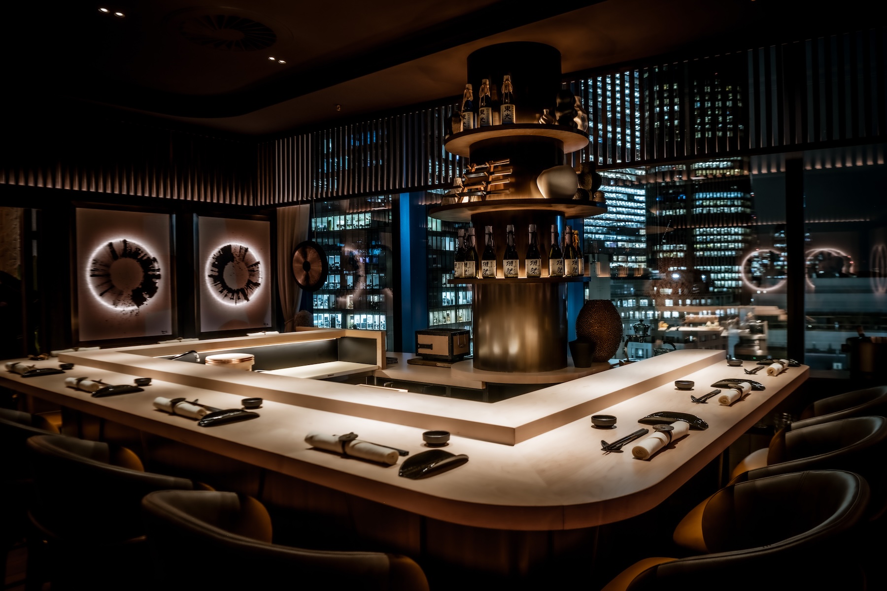 LUNA Omakase overlooking the City of London