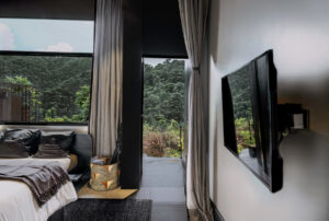 A bedroom at Silverback Lodge for Gorilla Day
