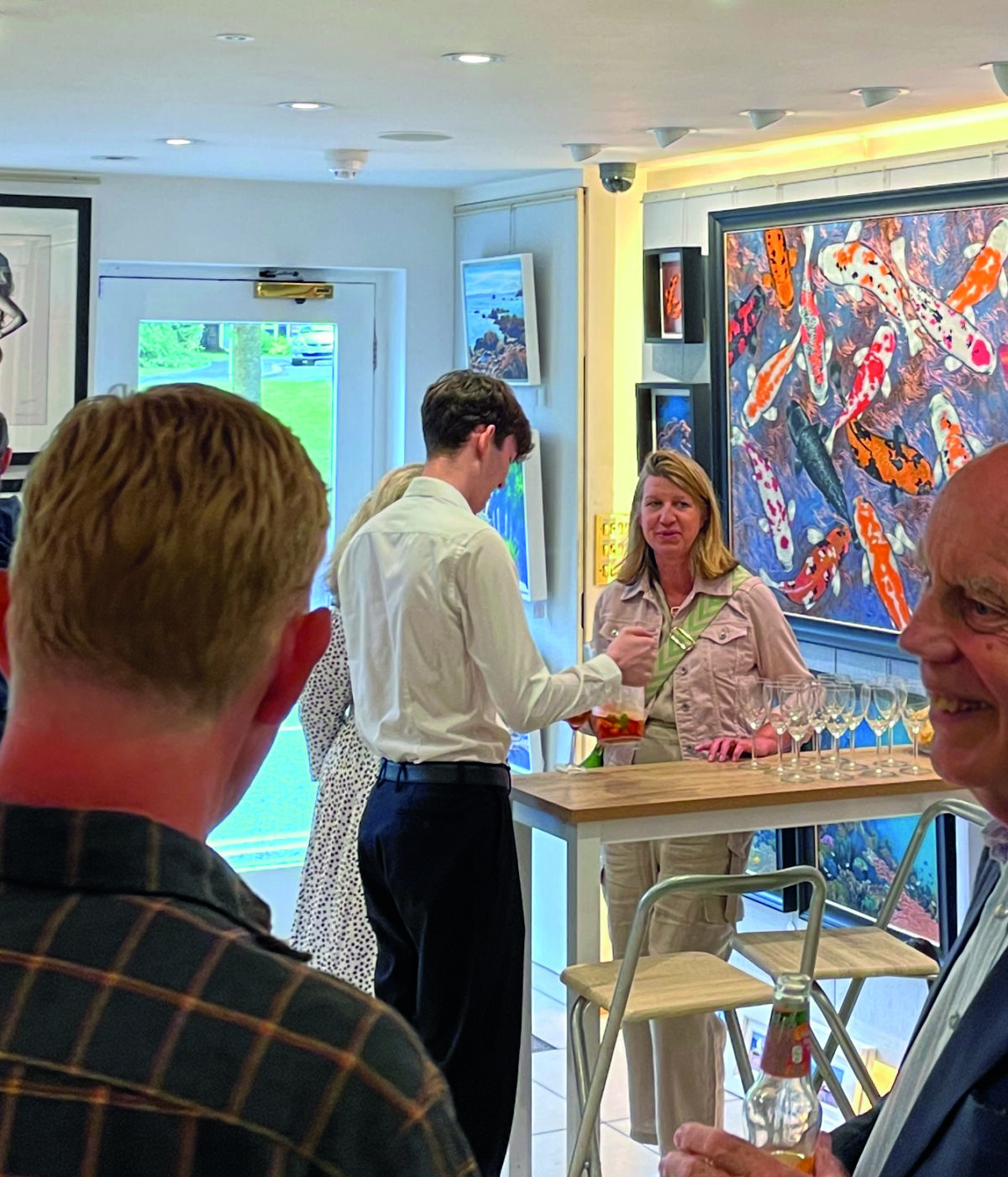 An exhibition opening at No Naked Walls Gallery